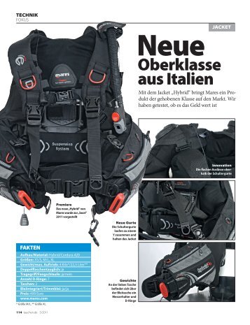 Mares-Jacket "Hybrid" (tauchen 5/2011)