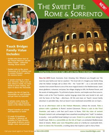 The SweeT Life: Rome & SoRRenTo - Tauck