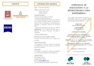 jornadas de iniciacion a la microcirugia para enfermeria