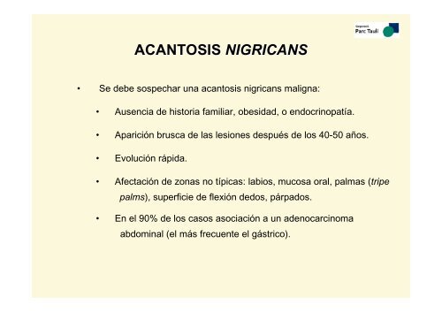 iv curs d'actualització en medicina dermatosis paraneoplásicas