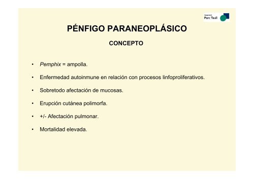 iv curs d'actualització en medicina dermatosis paraneoplásicas