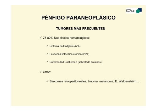 iv curs d'actualització en medicina dermatosis paraneoplásicas