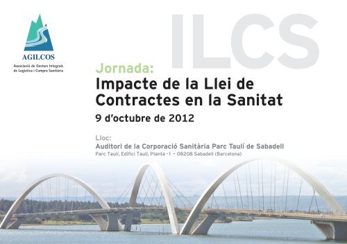 Impacte de la Llei de Contractes en la Sanitat - Corporació Sanitària ...