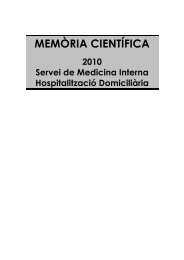 MEMÒRIA CIENTÍFICA - Corporació Sanitària Parc Taulí