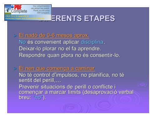 La conducta a la primera infància