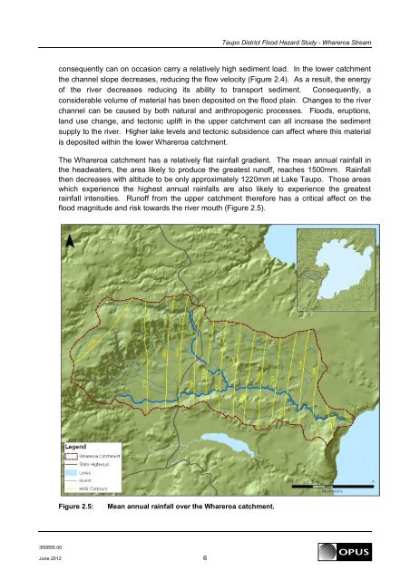 Taupo District Flood Hazard Study - Whareroa Stream June 2012