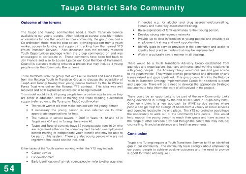 Recipe Book - Taupo District Council