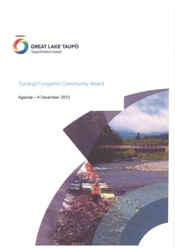 Turangi/Tongariro Community Board - Taupo District Council
