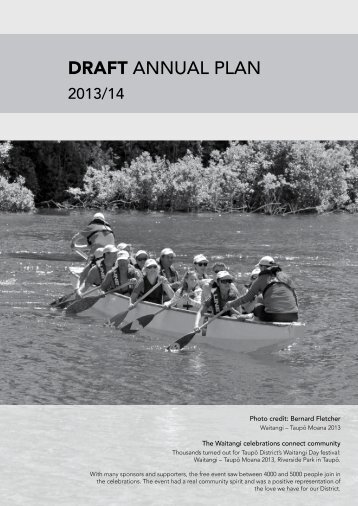 Draft Annual Plan 2013/14 (10Mb PDF) - Taupo District Council