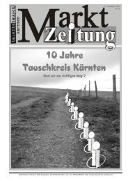 Marktzeitung von November 2007 - Talente Tauschkreis KÃ¤rnten