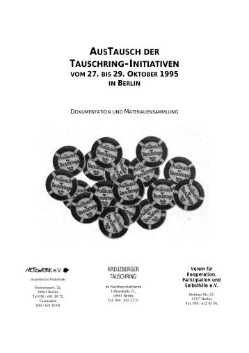 Bundestreffen 1995 - Das Tauschring Archiv
