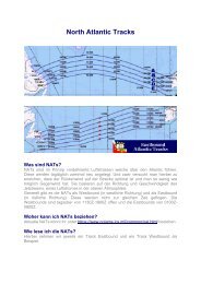 North Atlantic Tracks - German Airways