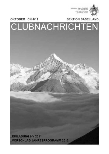 CLUBNACHRICHTEN - SAC Sektion Baselland