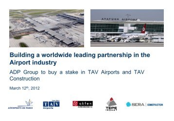 Building a worldwide leading partnership in the Airport industry