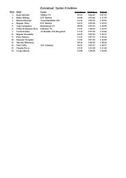 Ergebnisliste 29. Büchener Triathlon - ESV Buechen