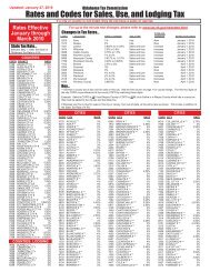 Rates and Codes for Sales, Use, and Lodging Tax - Oklahoma Tax ...