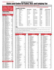 Rates and Codes for Sales, Use, and Lodging Tax - Oklahoma Tax ...