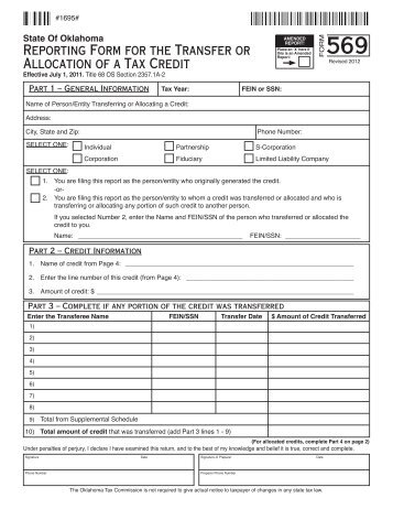 569 - Oklahoma Tax Commission