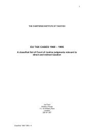 EU TAX CASES 1960–1980 - The Chartered Institute of Taxation