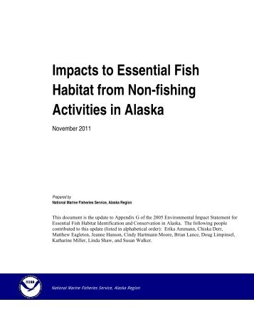 Impacts to Essential Fish Habitat from Non-fishing Activities in ...