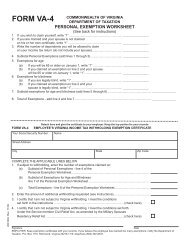 2022 Virginia Schedule Adj Instructions Schedule Adj