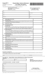 Form DFT-1 - Virginia Department of Taxation