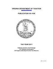 virginia department of taxation publication va-1436 tax year 2011