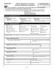 Form R-1 - Virginia Department of Taxation