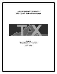 Substitute Form Guidelines and Layout for Business Taxes - Virginia ...