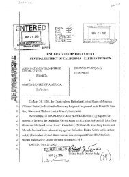 Judgement of District Court/ Order Granting Sum. Jud. to U. S.