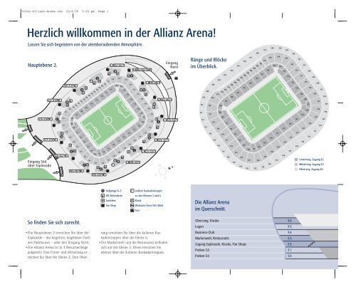 Stadionplan der Allianz Arena
