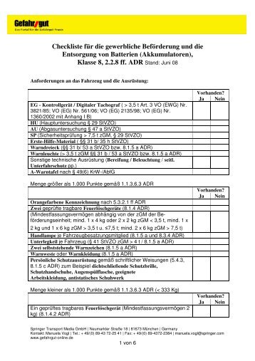 Checkliste Batterien (2008).pdf - verkehrsRUNDSCHAU.de