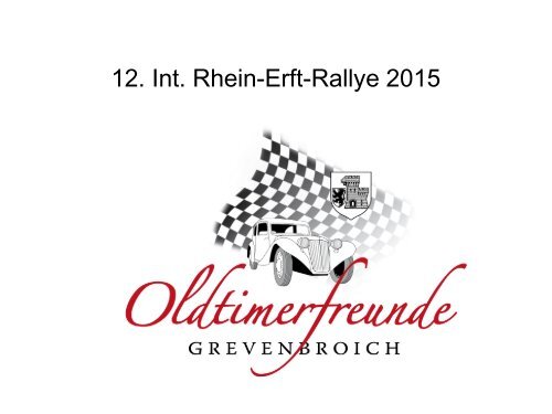 12. Int. Rhein-Erft-Rallye 2015