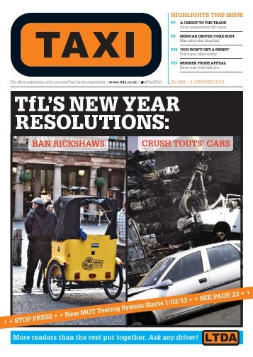 Issue 284 - TAXI Newspaper