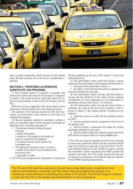 May 2013 - Taxi Talk Magazine