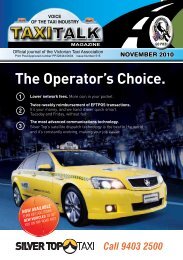 NOVEMBER 2010 - Taxi Talk Magazine