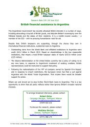 details about financial assistance to Argentina - The TaxPayers ...