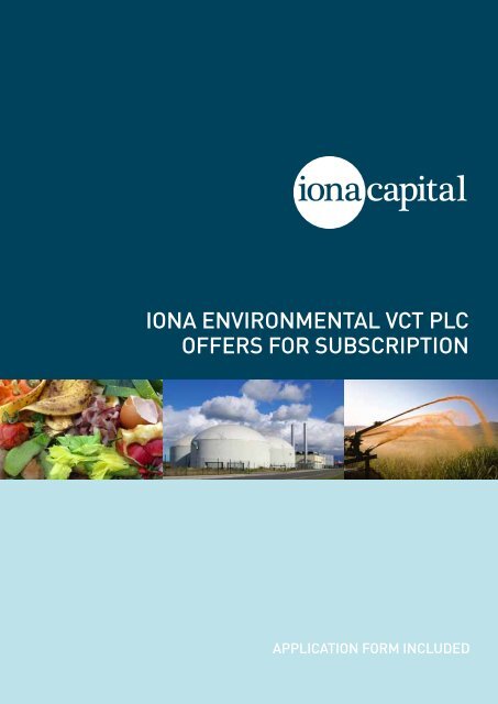 iona environmental vct plc offers for subscription - The Tax Shelter ...