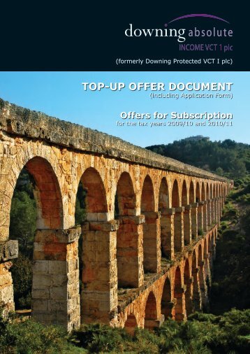 TOP-UP OFFER DOCUMENT - The Tax Shelter Report