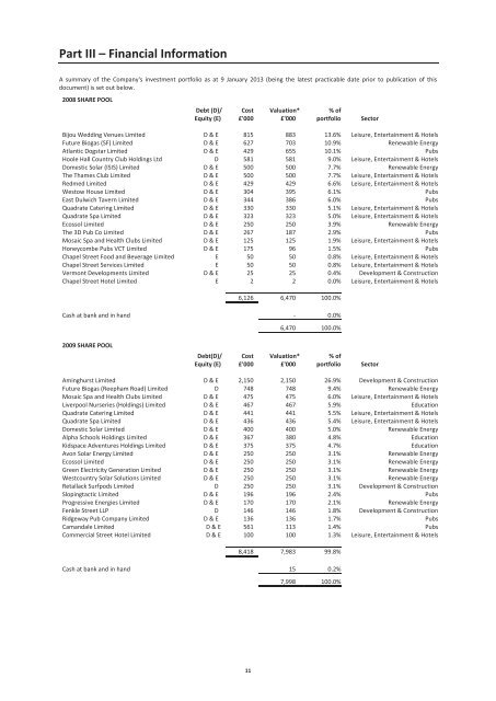 Downing Planned Exit VCT 2 - G Shares - The Tax Shelter Report