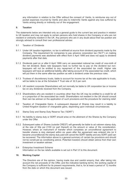 Cross Oak Inns plc - The Tax Shelter Report