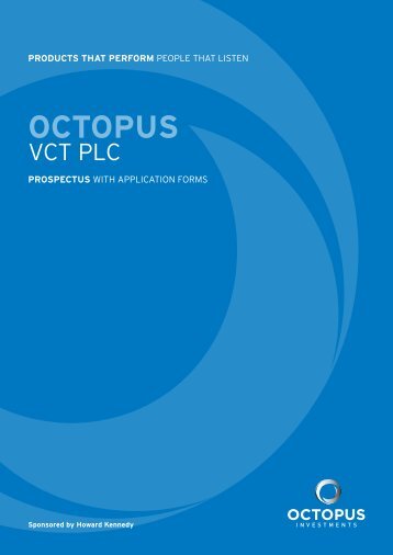 application form - octopus vct plc - The Tax Shelter Report