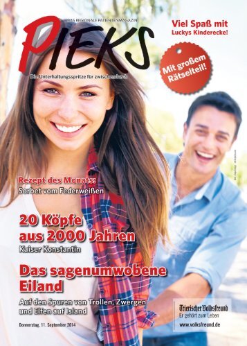 Das Regionale Patientenmagazin - Pieks 09/2014