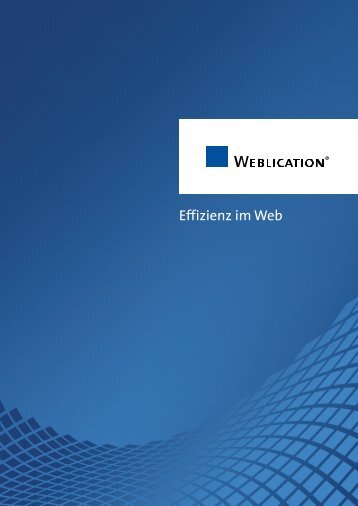 Download ProduktbroschÃ¼re - WeblicationÂ® CMS