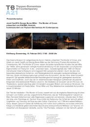 Presseinformation Janet Cardiff & George Bures Miller ... - Tb-cms.org