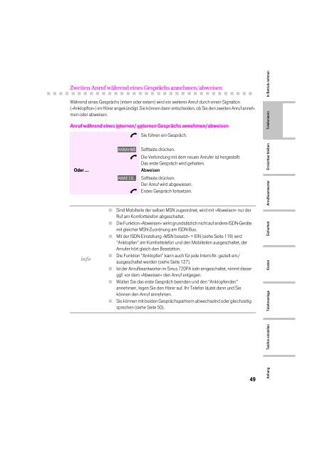 Page 1 7 'HXWVFKH 7HOHNRP T Sinus 203A Das ISD1 ...