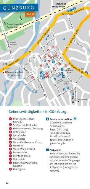 Günzburg und Leipheim erleben, entdecken