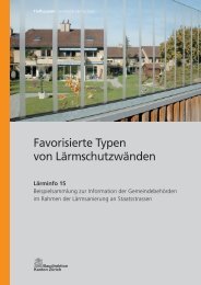 Favorisierte Typen von LÃ¤rmschutzwÃ¤nden - Tiefbauamt - Kanton ...