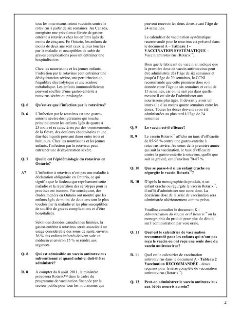 Programme de vaccination antirotavirus (Rotarix