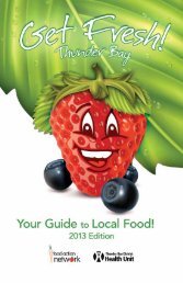 Get Fresh Guide 2011 - Thunder Bay District Health Unit